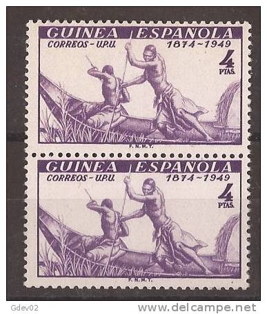 GUI275BL-LA782-CG.Guinea.Guinee.GUINEA  ESPAÑOLA.UPU. 1949 (Ed 275** Par) Sin Charnela.MAGNIFICA - Guinée Espagnole