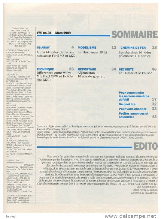 VMI N° 31 Mars 1989 - Frans