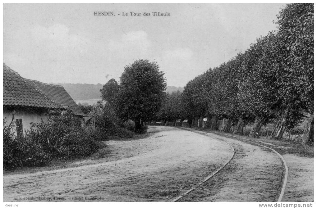 62  HESDIN    PAS DE CALAIS  - TOUR  DES TILLEULS  -   CPA   N/B  9x14  TBE - Hesdin