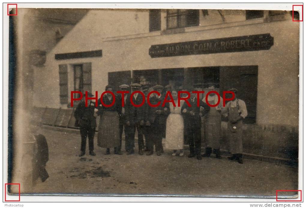 CAFE-AU BON COIN-C.ROBERT-BILLARD-2 X CARTES PHOTO-ANIMATION-FRANCE-UNLOKALISIERT- - Cafés