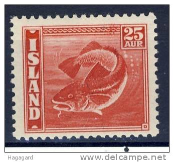 #D1146. Iceland 1940. Cod. Michel 216B (perf. 14:13½). MH(*) Hinged ! - Ungebraucht