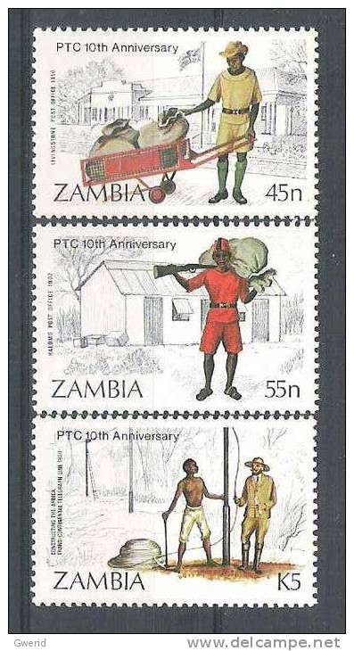 Zambie N° YVERT  333/35 NEUF ** - Zambia (1965-...)