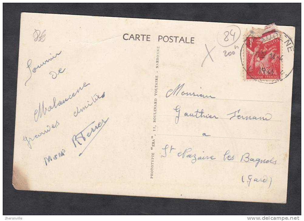 CPA - MALAUCENE - Nouvelle Chapelle Sainte Croix - 1941 - Editions Lunel - Malaucene