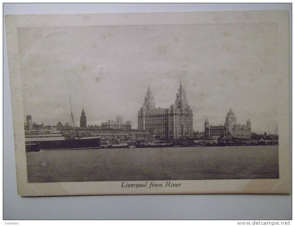 CPA Liverpool From River  - 1919 - Liverpool