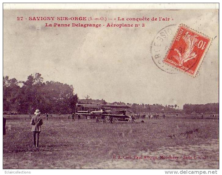 Savigny Sur Orge    91      .Aviation..La Panne  Delagrange  (voir Scan) - Savigny Sur Orge