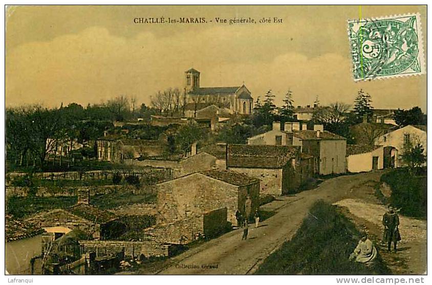 Vendée - Ref M60- Chaillé Les Marais - Vue Generale Cote Est   - Carte Bon Etat - - Chaille Les Marais