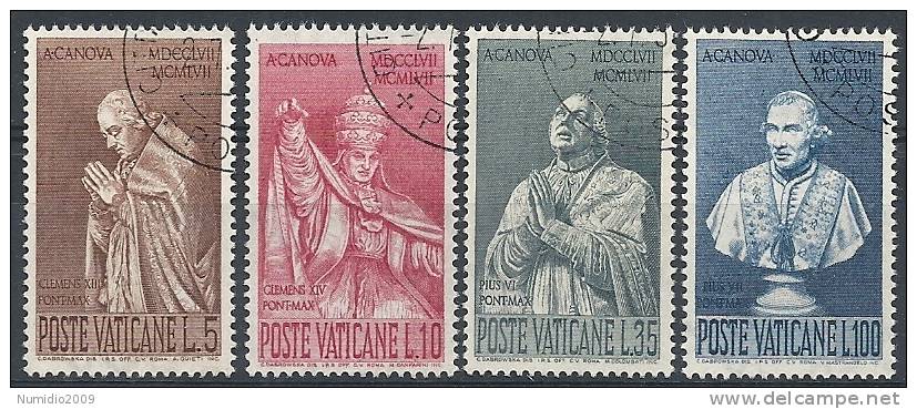 1958 VATICANO USATO ANTONIO CANOVA - RR9776-4 - Oblitérés