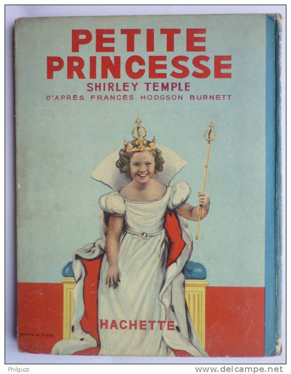 SYLLY SYMPHONIE  - PETITE PRINCESSE - SHIRLEY TEMPLE -  HACHETTE  Sans Jaquette 1939 - WALT DISNEY  Enfantina - Disney