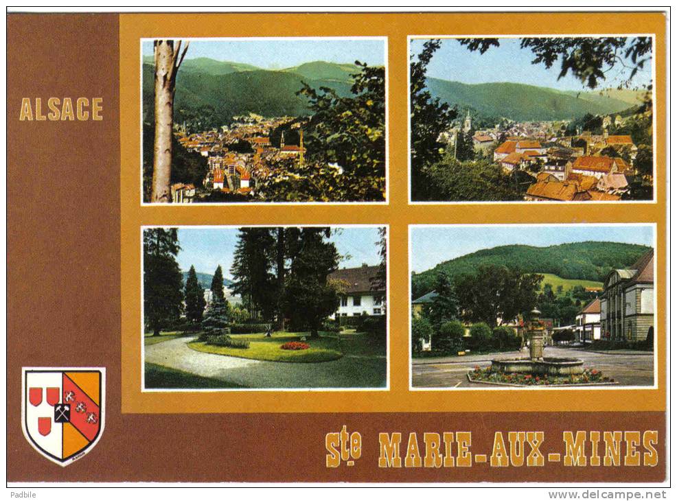 Carte Postale 68. Sainte-Marie-aux-Mines Trés Beau Plan - Sainte-Marie-aux-Mines