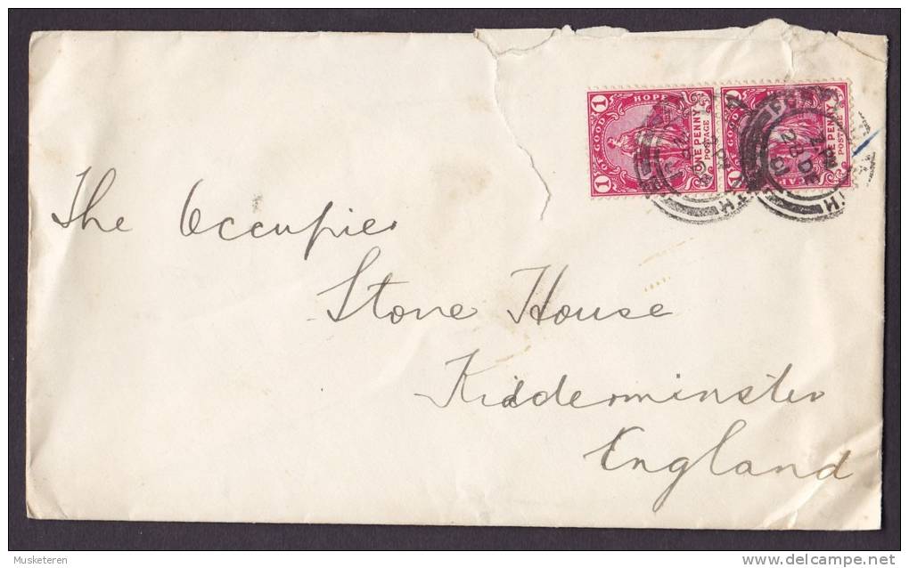 Cape Of Good Hope Assurance & Trust Company PORT ELIZABETH 1901 Cover To KIDDERMINSTER England - Cape Of Good Hope (1853-1904)