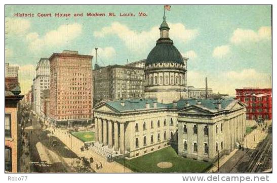 1912 USA Postcard. Historic Court House And Modern St. Louis, Mo. (T21016) - St Louis – Missouri