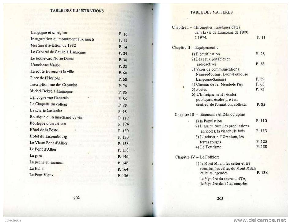 Langogne, Par Félix VIALLET, Société Des Lettres, Sciences Et Arts De La Lozère, 1984 - Languedoc-Roussillon