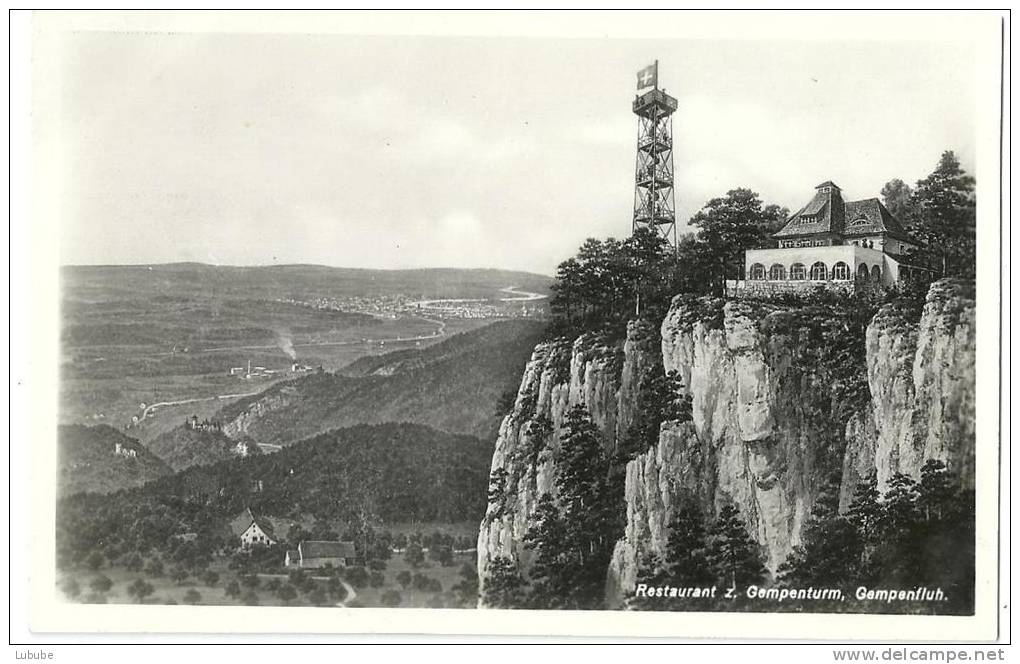 Gempen - Gempenturm Mit Der Ebene        Ca. 1930 - Gempen