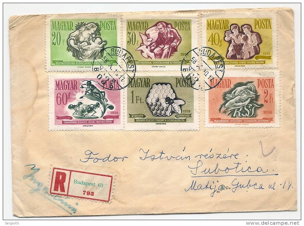 COVER - Traveled 1958th - Lettres & Documents