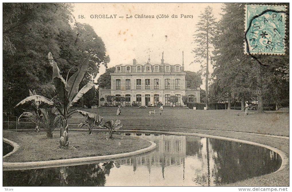 GROSLAY Le Chateau  Coté Du Parc - Groslay