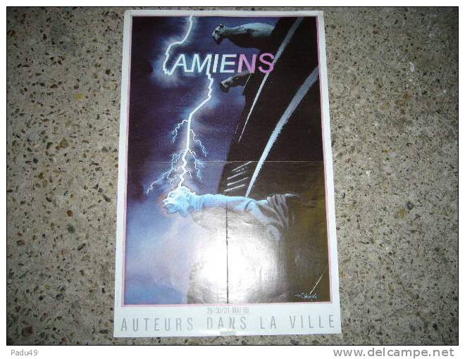 1 Affiche Auteurs Dans La Ville (cabanes) 1986 - Plakate & Offsets