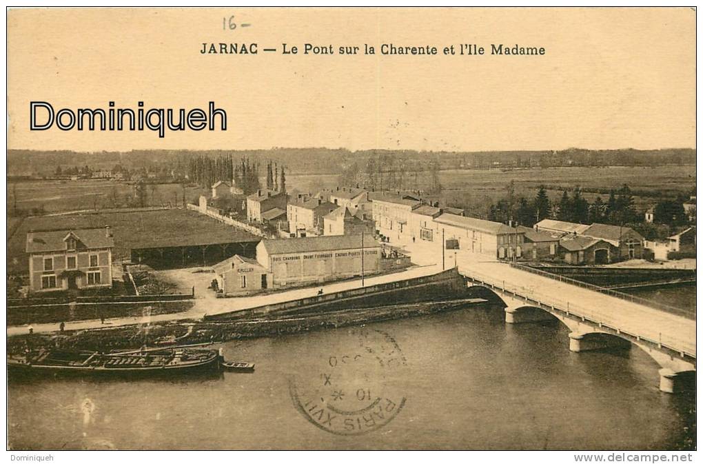 Le Pont Sur La Charente Et L'Ile Madame - Jarnac