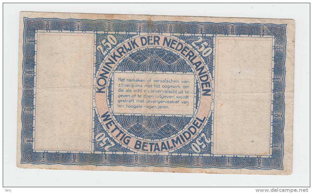 Nethrlands 2 1/2 Gulden 1938 ""aF"" Zilverbon  P 62 - 2 1/2 Gulden