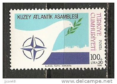 Turkey 1986  NATO  100+20.L  (**) MNH    Mi.2764 - Nuevos