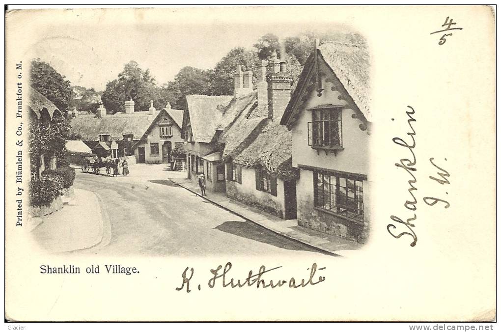 SHANKLIN - Isle Of Wight - Old Village - 1902 - Printed By Blümlein & C° Frankfort O.M. - Altri & Non Classificati