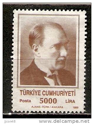 Turkey 1989  Ataturk  5000.L (o) Mi.2863 - Usados