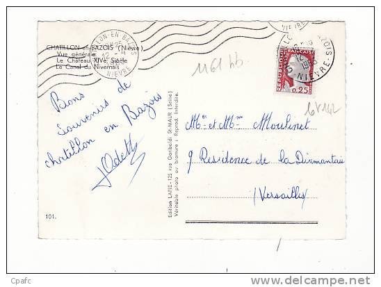 Carte 1955 CHATILLON EN BAZOIS / MULTIVUES - Chatillon En Bazois