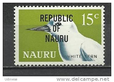 NAURU 1968 - BIRD 15 OVERPRINTED - MH  LIGHTLY MINT HINGED - Nauru