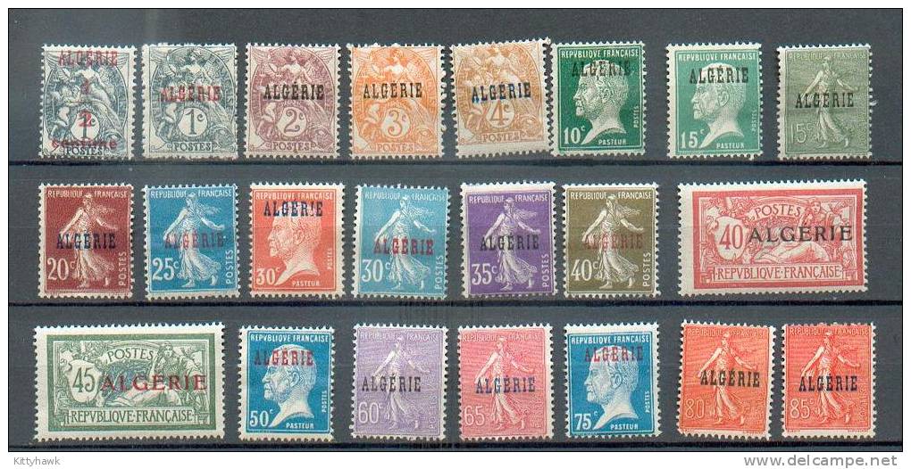 ALG 611 - YT 1 à 5 / 9 à 11*/ 13 à 21*/ 23 à 33 * Charnières Complètes - Unused Stamps