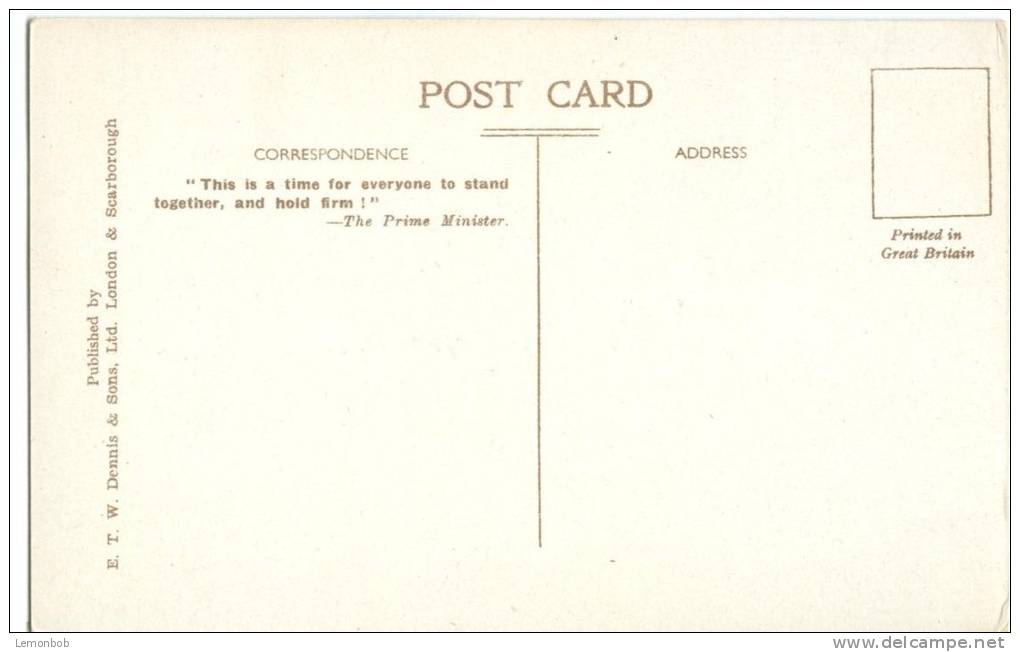 UK, United Kingdom, Promenade & War Memorial, Dunbar, 1920s Unused Postcard [P7877] - East Lothian