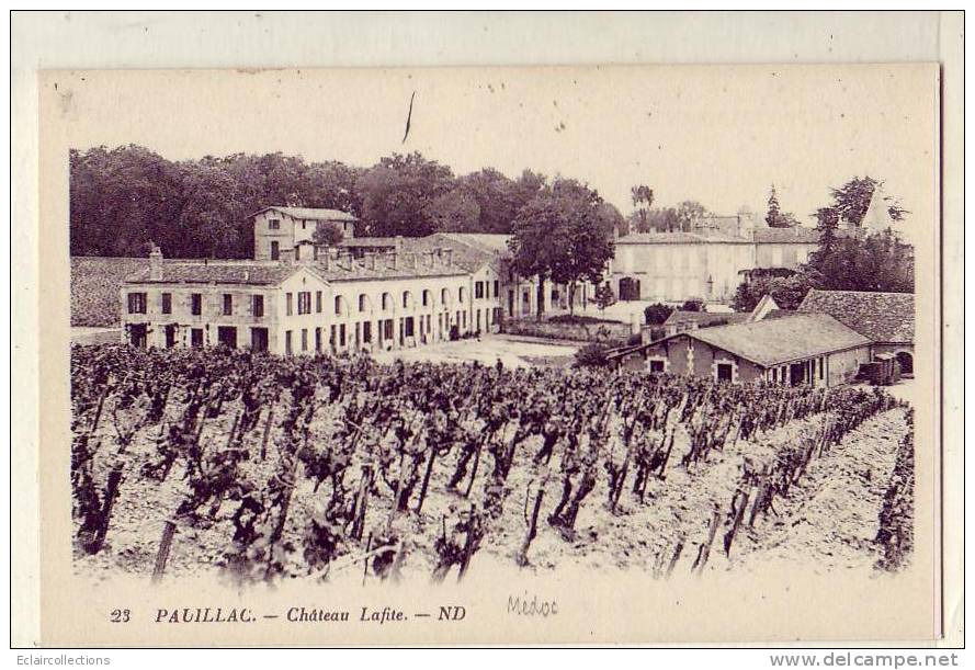 Pauillac   Médoc    Vignoble  Chateau Lafite - Pauillac