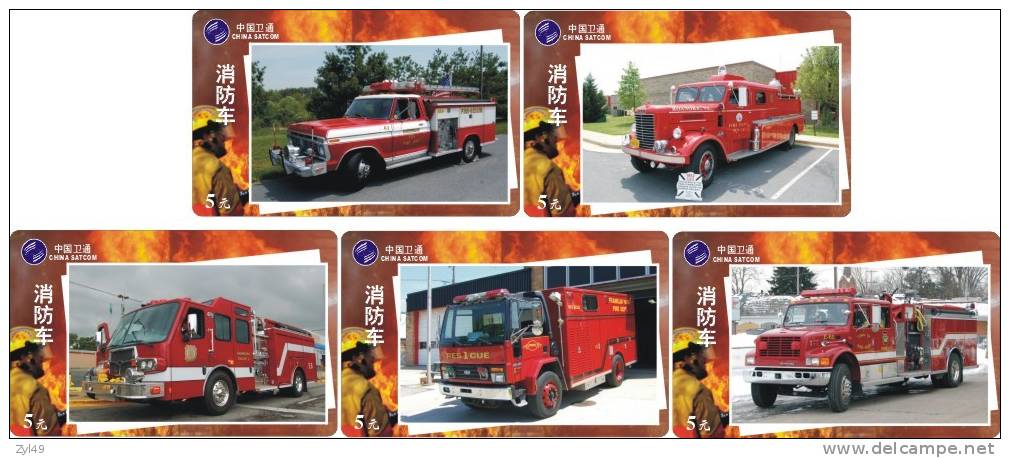 A04361 China phone cards Fire Engine 50pcs