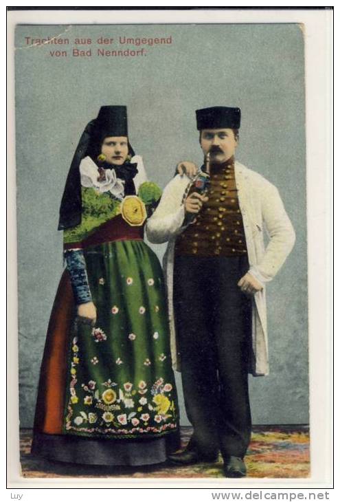 BAD NENNDORF, Foto AK 1915 - Couple, Trachten (Folklore) Aus Der Umgebung - Bad Nenndorf