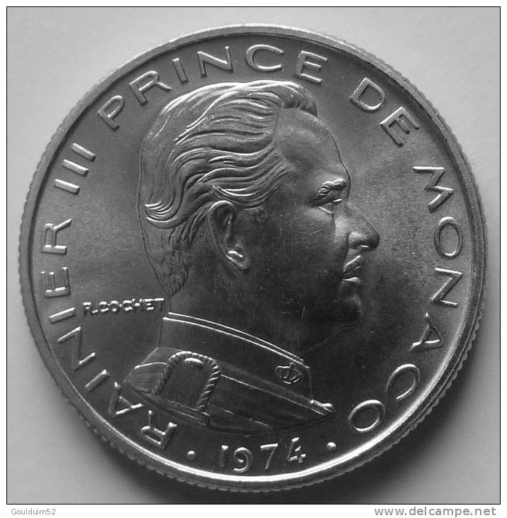 1/2 Franc 1974   Rainier III - 1960-2001 New Francs