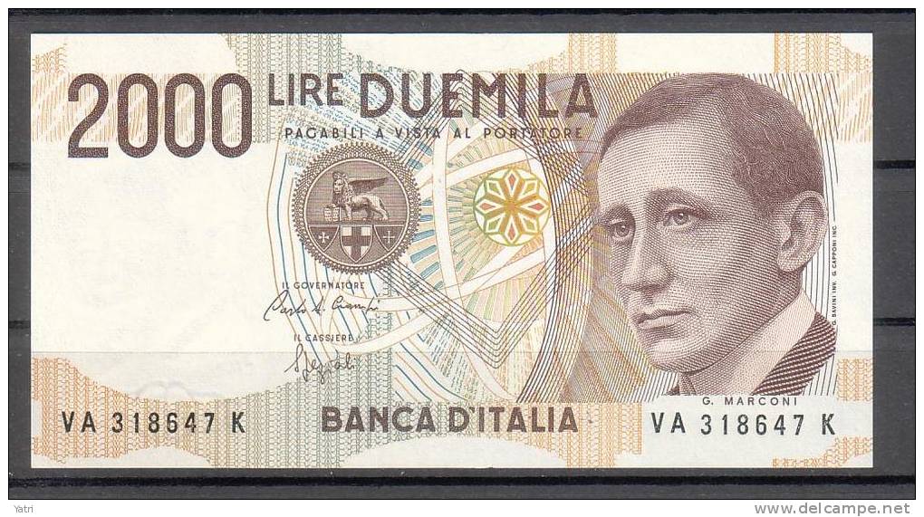 Banconota 2.000 Lire - Marconi - FDS - 2000 Liras