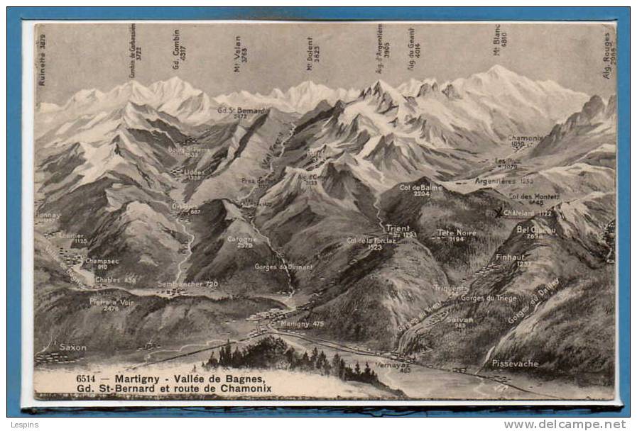 SUISSE --  Martigny -- Vallée De Bagnes - Bagnes