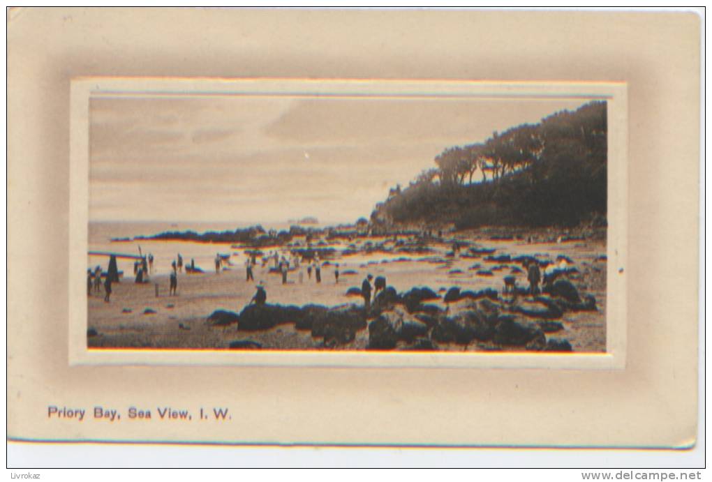 Royaune Uni, Ile De Wight, Isle Of Wight, Priory Bay Sea View, Carte Ayant Circulé, Adressée à Mme La Baronne Elly Acton - Altri & Non Classificati