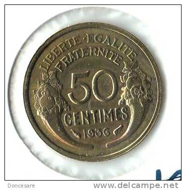 ** 50 CENT MORLON 1936 ETAT TTB+ ** 92 ** - 50 Centimes