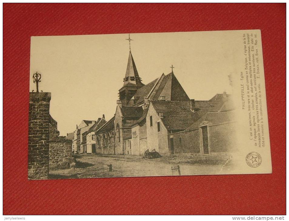 PHILIPPEVILLE  -  Eglise    - ( 2 Scans ) - Philippeville