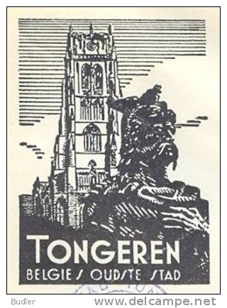 BELGIË/BELGIQUE : Gemeentebrief/Enveloppe Communale : TONGEREN : ## België's Oudste Stad ##,AMBIORIX,TOREN,TOUR,TOWER, - Cartas & Documentos