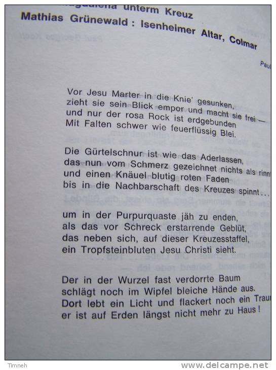 N°4. ANTHOLOGIE Elsass - Lothringischer Dichter Der Gegenwart - René SCHICKELE Cercle Kreis 1969 Alsacien Lorrain - Alsace