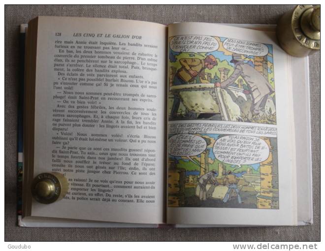 Enid Blyton Les cinq et le galion d'or.Hachette 1978. Voir9 photos.