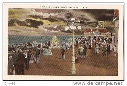 NEW JERSEY  - ATLANTIC CITY - SCENE IN HEINZ'S PIER - OLD POSTCARD - - Atlantic City