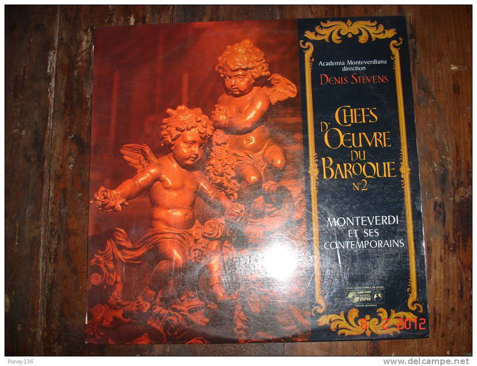 Chefs D'oeuvre Du Baroque N°2 Monteverdi Et Ses Contemporains,Academia Monte Verdiana 331/3 T - Formats Spéciaux