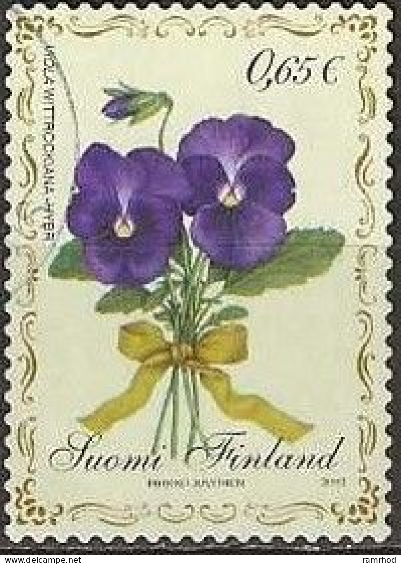 FINLAND 2003 Pansies Tied Together 65c. Multicoloured FU - Used Stamps