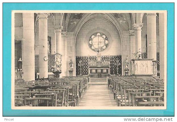 BELGIO CARLSBOURG INTERIEUR DE L´EGLISE CARTOLINA FORMATO PICCOLO VIAGGIATA - Paliseul