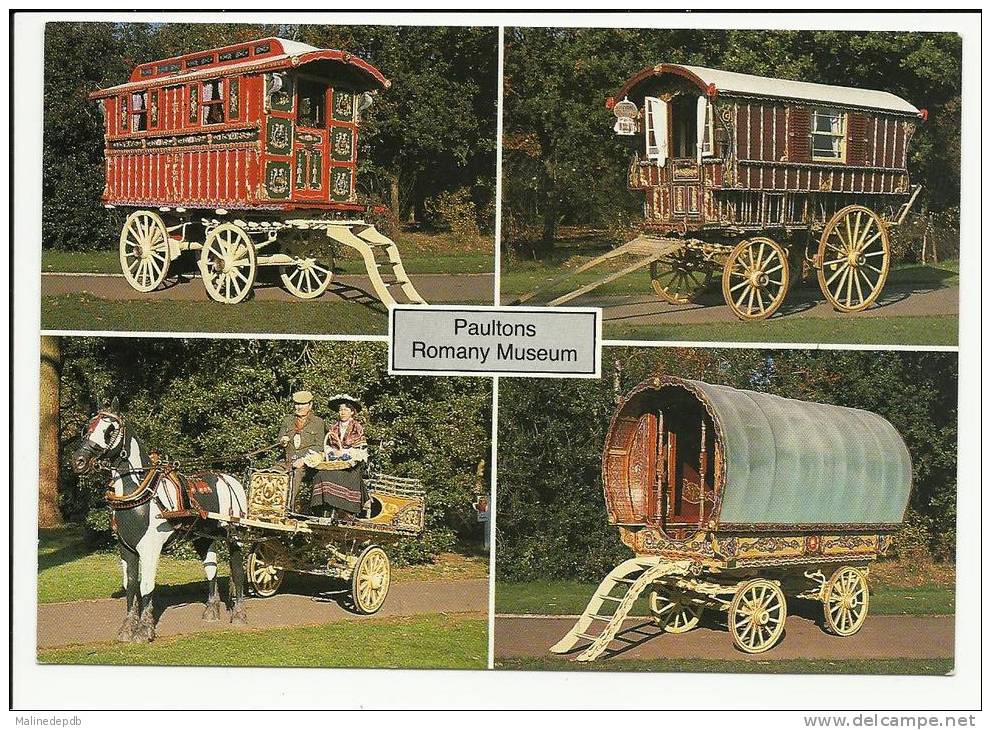 CP - Paultons Park - Nr Romsey - Hampshire - Romany Museum - Roulottes - Autres & Non Classés