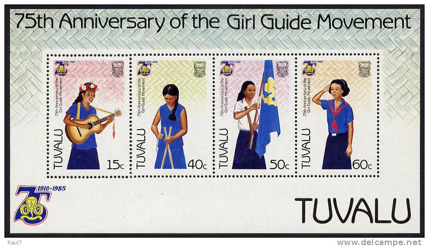 Tuvalu - 1985 - Scouts Féminin - BF Neufs ** // Mnh - Tuvalu (fr. Elliceinseln)