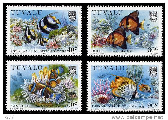 Tuvalu - 1989 - Faune Marine - 4v Neufs ** // Mnh - Tuvalu