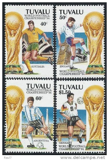 Tuvalu - 1994 - Mondial Foot, USA 94 - 4v Neufs ** // Mnh - Tuvalu