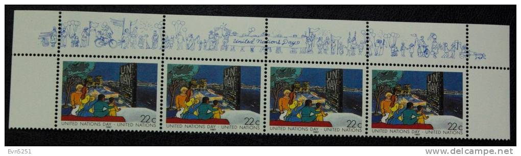 Nations Unies (New York) : Journée Des Nations Unies 1987-508 - Unused Stamps